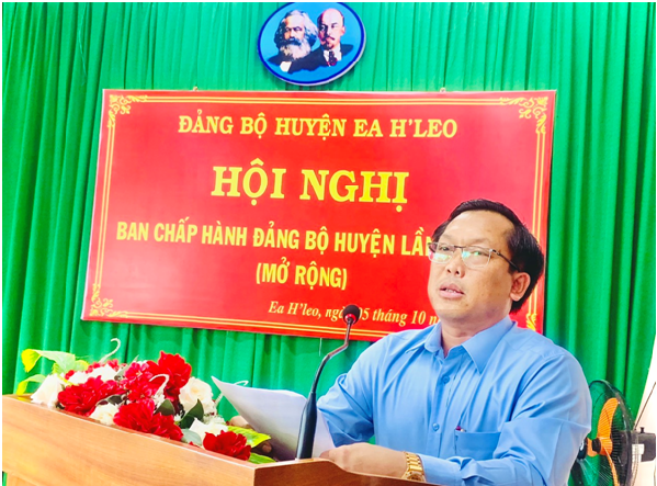 Hội nghị Ban Chấp hành Đảng bộ huyện Ea H’Leo (mở rộng) lần thứ 14 